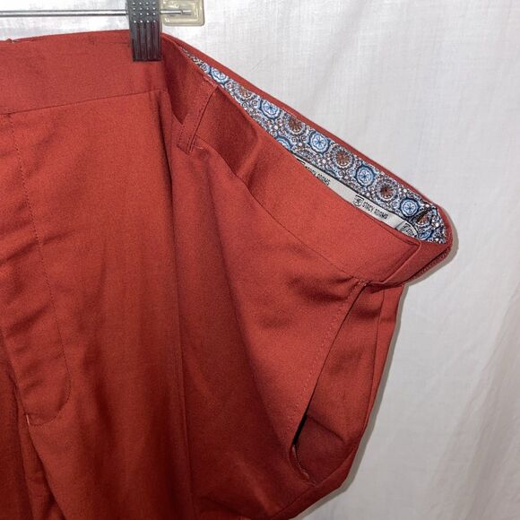 Stacy Adams Men’s 3 Pc Suit Sz 60R Jacket 54x29 Pants Red Tetron Blend Business - Picture 12 of 16